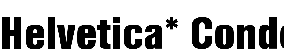 Helvetica* Condensed Bold Font Download Free